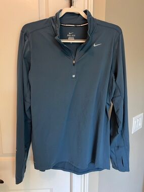 Men's Blue Medium NIKE Running Dri-Fit Quarter Zip Shirt/Jacket